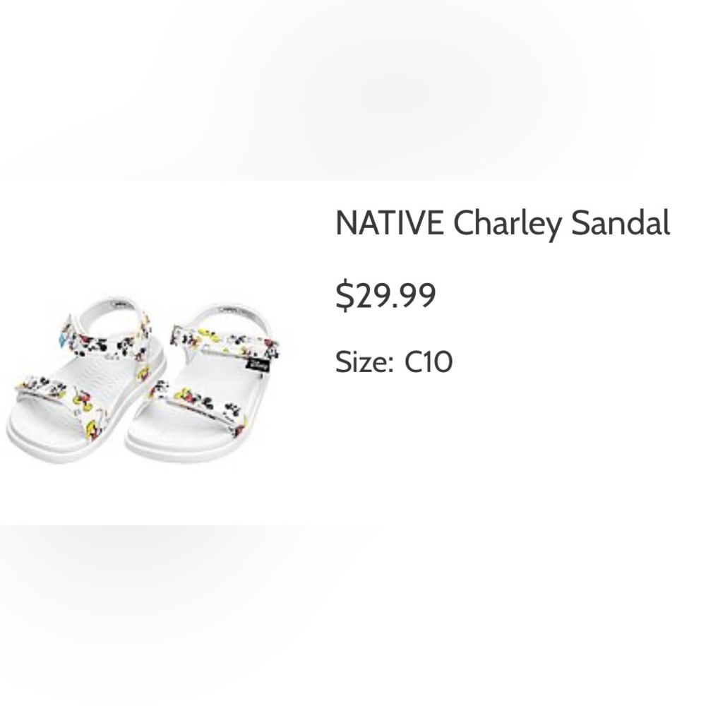 EUC NATIVE CHARLEY DISNEY C10